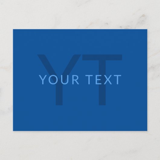 Bewerkbare Tekst Sjabloon voor Monogrammed Naam en Briefkaart (Voorkant)