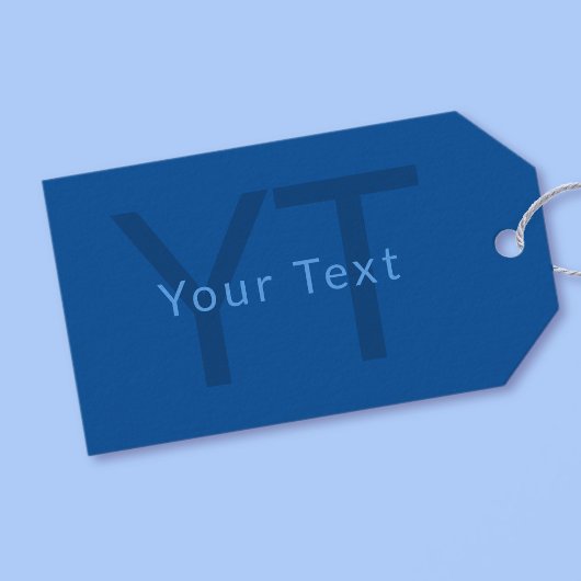 Bewerkbare Tekst Sjabloon voor Monogrammed Naam en Cadeaulabel