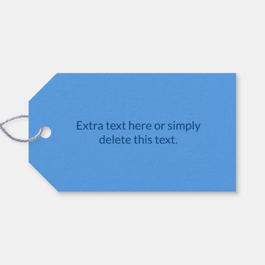 Bewerkbare Tekst Sjabloon voor Monogrammed Naam en Cadeaulabel (Achterkant Horizontaal)