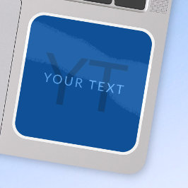 Bewerkbare Tekst Sjabloon voor Monogrammed Naam en Sticker