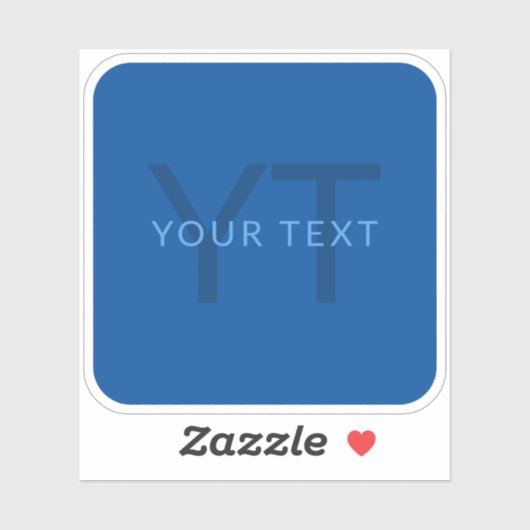 Bewerkbare Tekst Sjabloon voor Monogrammed Naam en Sticker (Vel)