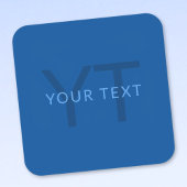 Bewerkbare Tekst Sjabloon voor Monogrammed Naam en Vierkante Sticker