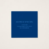 Bewerkbare Tekst Sjabloon voor Monogrammed Naam en Vierkante Visitekaartjes (Achterkant)