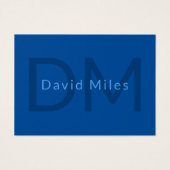 Bewerkbare Tekst Sjabloon voor Monogrammed Naam en Visitekaartje (Voorkant)