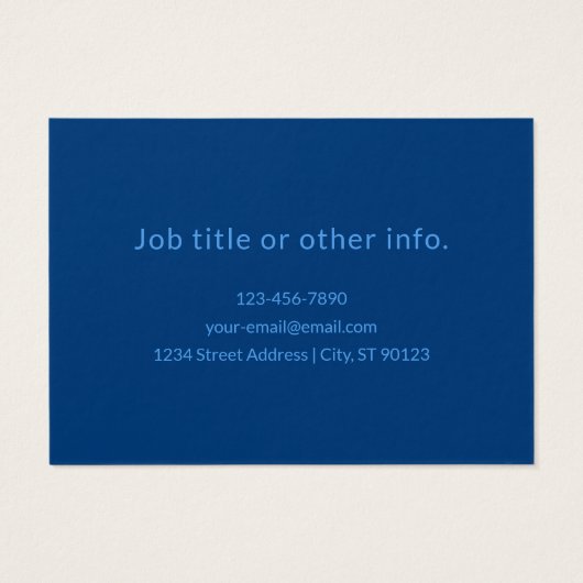 Bewerkbare Tekst Sjabloon voor Monogrammed Naam en Visitekaartje (Achterkant)