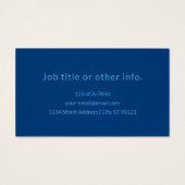 Bewerkbare Tekst Sjabloon voor Monogrammed Naam en Visitekaartje (Achterkant)