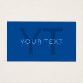 Bewerkbare Tekst Sjabloon voor Monogrammed Naam en Visitekaartje (Voorkant)