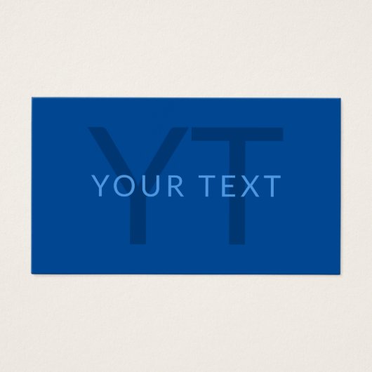 Bewerkbare Tekst Sjabloon voor Monogrammed Naam en Visitekaartje (Voorkant)