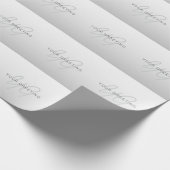 Bewerkbare tekst voor bedrijf, begroeting of naam cadeaupapier (Hoek)