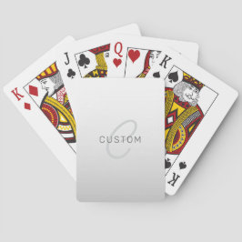Bewerkbare tekst voor bedrijf, begroeting of naam pokerkaarten