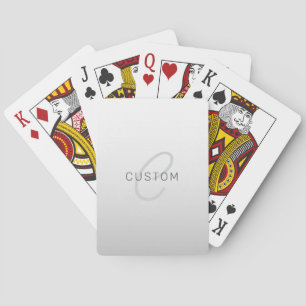 Bewerkbare tekst voor bedrijf, begroeting of naam pokerkaarten
