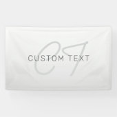 Bewerkbare tekst voor bedrijf, begroeting of naam spandoek (Horizontaal)