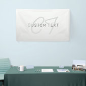 Bewerkbare tekst voor bedrijf, groet of naam spandoek (Beurs)