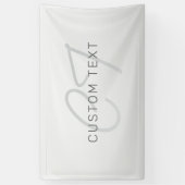 Bewerkbare tekst voor bedrijf, groet of naam spandoek (Verticaal)