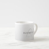 Bewerkbare tekst voor bedrijven, begroeting of naa espresso kop (Voorkant rechts)