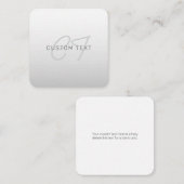 Bewerkbare tekst voor bedrijven, begroeting of naa notitiekaartje (Voorkant / Achterkant)