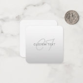 Bewerkbare tekst voor bedrijven, begroeting of naa notitiekaartje (Voorkant / Achterkant in situ)