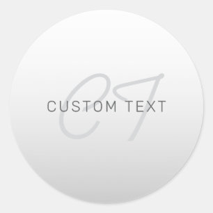 Bewerkbare tekst voor bedrijven, begroeting of naa ronde sticker