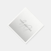 Bewerkbare tekst voor bedrijven, begroeting of naa servet (Hoek)