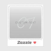 Bewerkbare tekst voor bedrijven, begroeting of naa sticker (Vel)