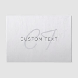 Bewerkbare tekst voor bedrijven, begroeting of naa tissuepapier