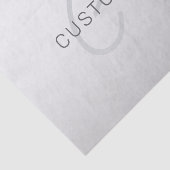 Bewerkbare tekst voor bedrijven, begroeting of naa tissuepapier (Detail)