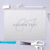 Bewerkbare tekst voor bedrijven, begroeting of naa tissuepapier (Craft)