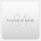 Bewerkbare tekst voor bedrijven, begroeting of naa vierkante sticker (Voorkant)