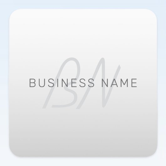 Bewerkbare tekst voor bedrijven, begroeting of naa vierkante sticker