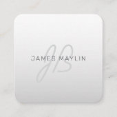 Bewerkbare tekst voor bedrijven, begroeting of naa vierkante visitekaartje (Voorkant)