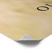 Bewerkbare tekstkleuren Modern bruiloft welkom fot Poster (Hoek)