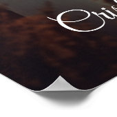 Bewerkbare tekstkleuren Modern bruiloft welkomstbo Poster (Hoek)