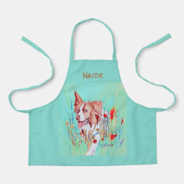 Bewerkbare tekstrand Collie Apron Schort