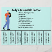 Bewerkbare telefoonnummerflyer voor de Automobile Flyer (Voorkant)