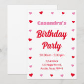 Bewerkbare Texas Valentijnsdagfeest Kaart (Voorkant / Achterkant)