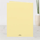 Bewerkbare Thanksgiving Dinner Blessings Kaart (Achterkant)