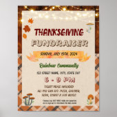 Bewerkbare Thanksgiving herfst event flyer Poster (Voorkant)