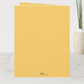 Bewerkbare Thanksgiving Turkije Pompoenen en blade Kaart (Achterkant)