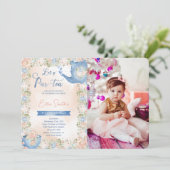 Bewerkbare theepartij foto uitnodiging (Staand voorkant)