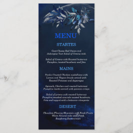 Bewerkbare thema's voor huwelijksfeest Menu kaart