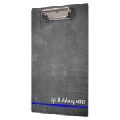 Bewerkbare Thin Blue Line Police Enforcement Klembord (Links)