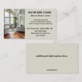 Bewerkbare thuisfasering visitekaartje (Voorkant / Achterkant)