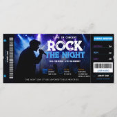 Bewerkbare Ticketuitnodiging |Concert, Evenement & (Voorkant)