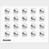 Bewerkbare Til Death Do Us Part Wedding Ronde Sticker (Vel)