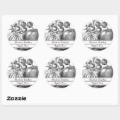 Bewerkbare  tomatenzaadlabels ronde sticker (Vel)