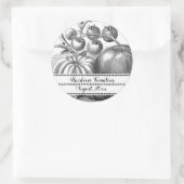 Bewerkbare  tomatenzaadlabels ronde sticker (Tas)