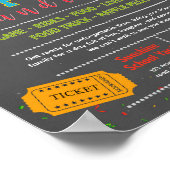 Bewerkbare tombola ticket fondsenwervingsflyer poster (Hoek)