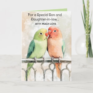 Bewerkbare Tortelduifjes-Valentijnsdag Kaart