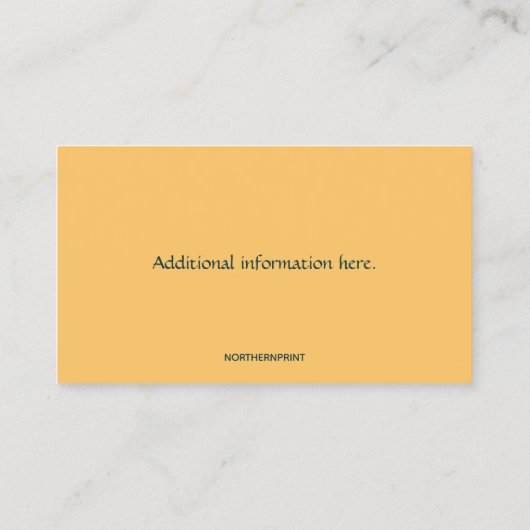 Bewerkbare Trailer Park Campground Visitekaartje (Achterkant)