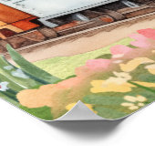 Bewerkbare Trein Verjaardag Custom Sign Board Poster (Hoek)